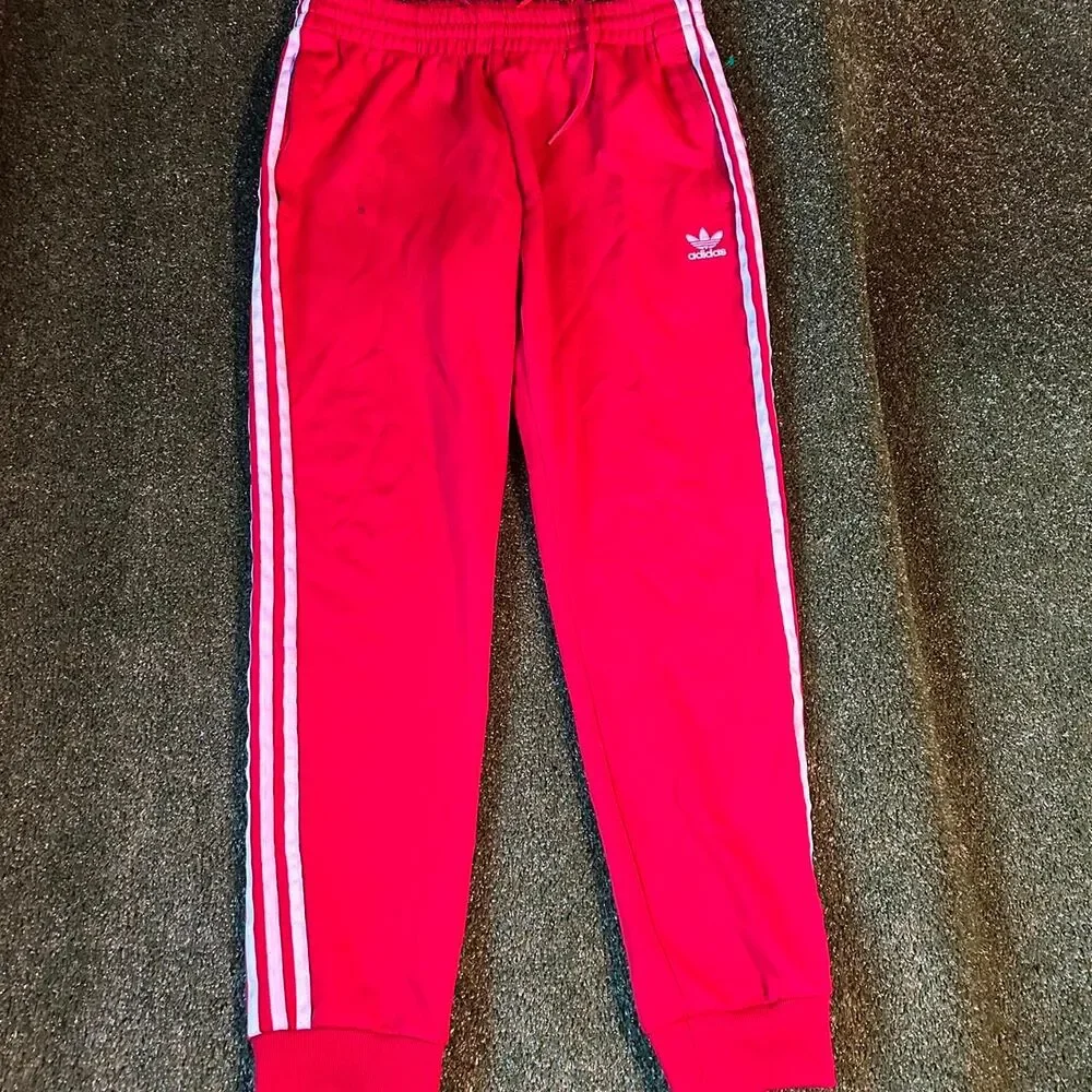 Adidas-originals Men's Red and Pink Joggers-tracksuits